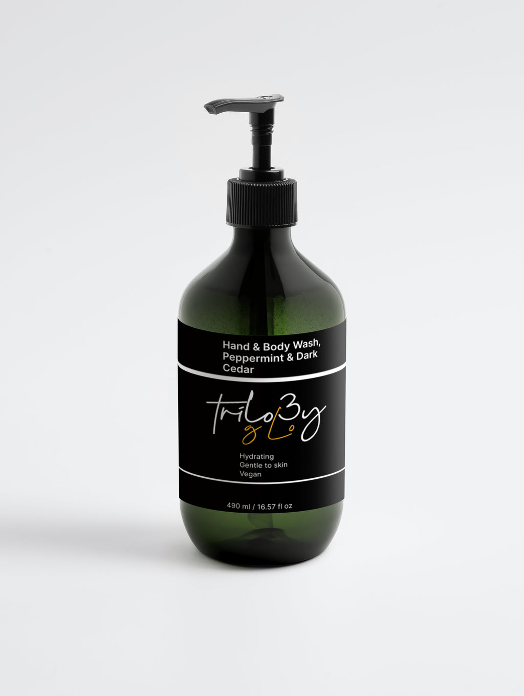 Hand & Body Wash, Peppermint & Dark Cedar - Trilogy Glo