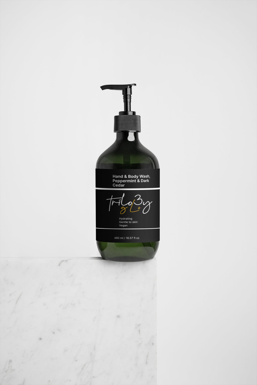 Hand & Body Wash, Peppermint & Dark Cedar - Trilogy Glo