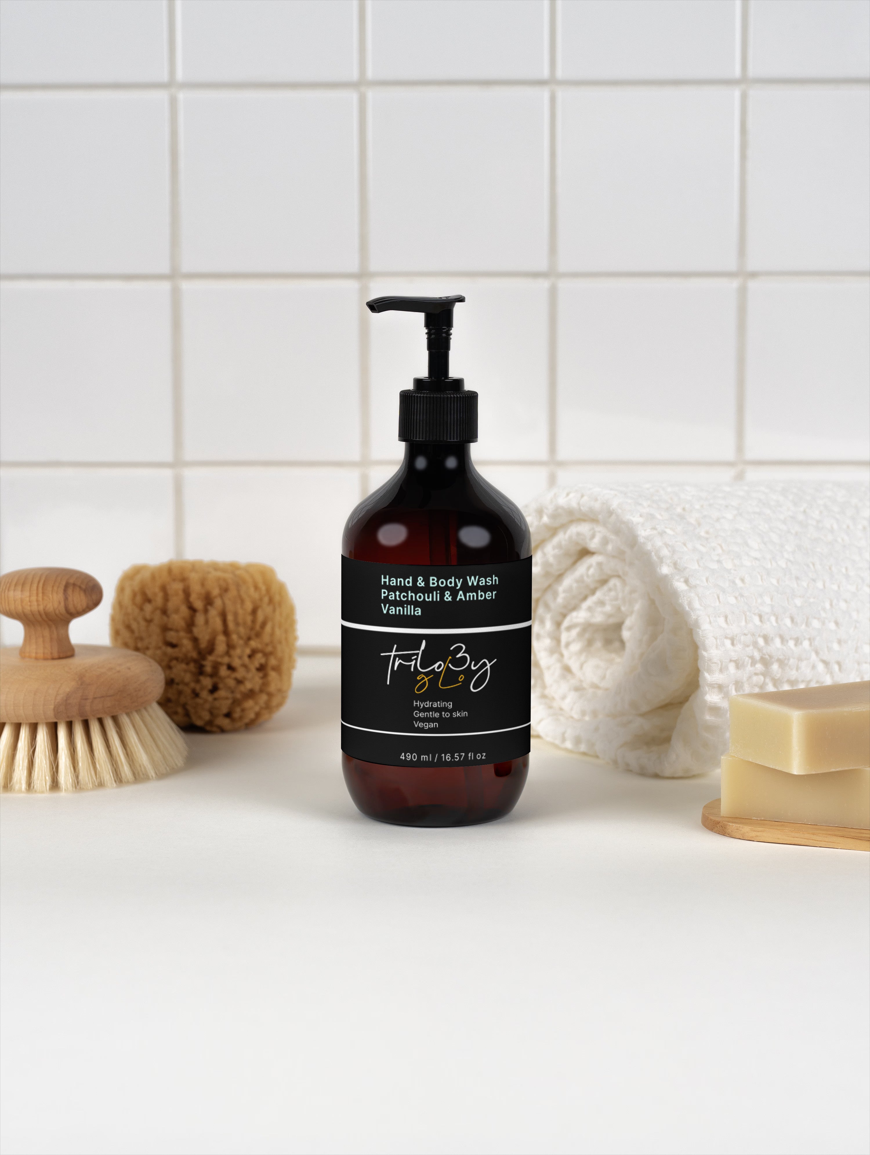 Hand & Body Wash, Patchouli & Amber Vanilla